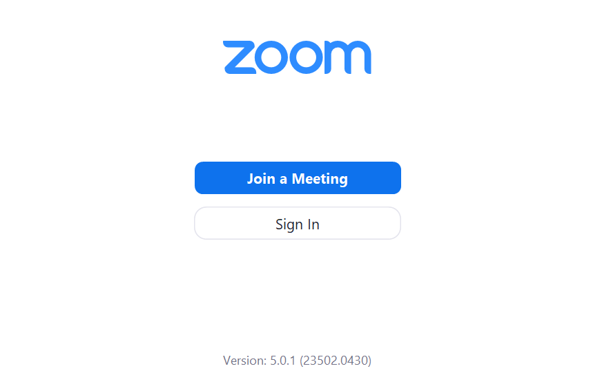 Setting up a meeting from the zoom application